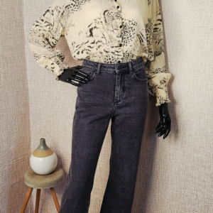 calça cós alto jeans tam 40